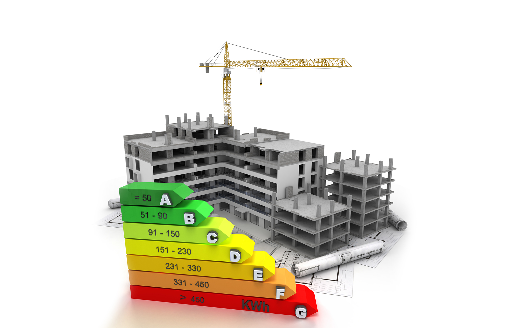 Energy efficient rated construction site