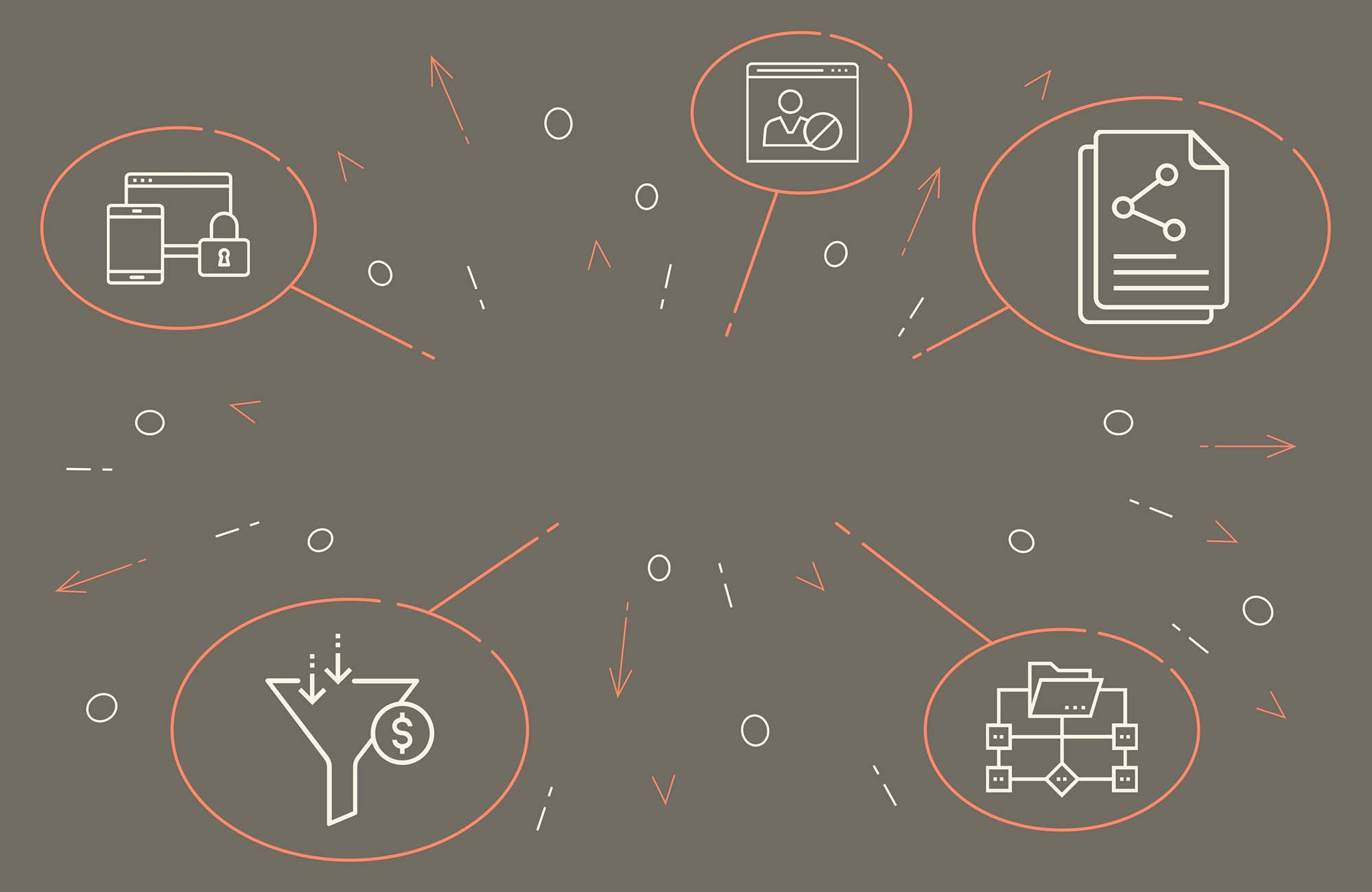 Business illustration showing the concept of energy management s